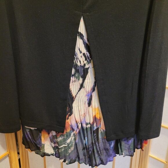 Melissa Paige Womens Pleated Bottom Tunic Top Blouse Shirt Sz M NWT - Picture 5 of 8